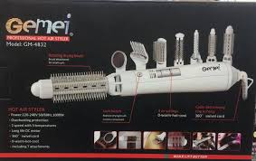 Original GEMEI 8 in 1 GM4832 Professional DC Motor Hair Dryer Hair Styler for Salon 3 Speed Hair Dryer