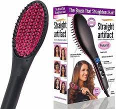 Straightening Brush Black/Pink